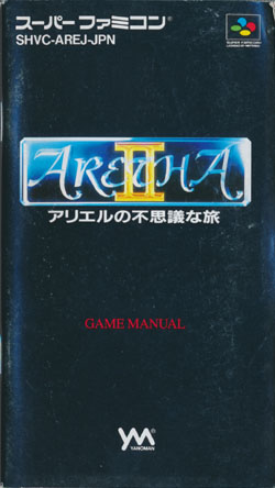 アレサⅡ 説明書の表紙